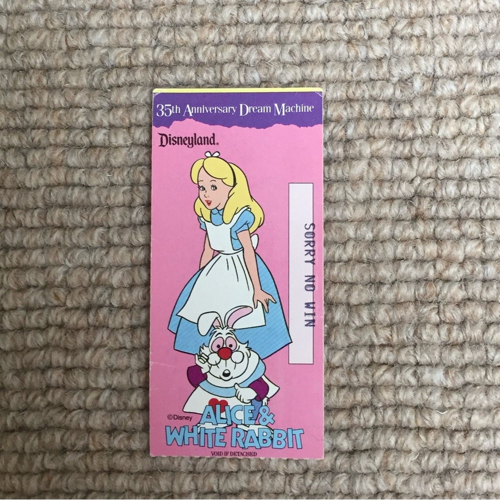 Disneyland 35th Anniversary Dream Machine Ticket